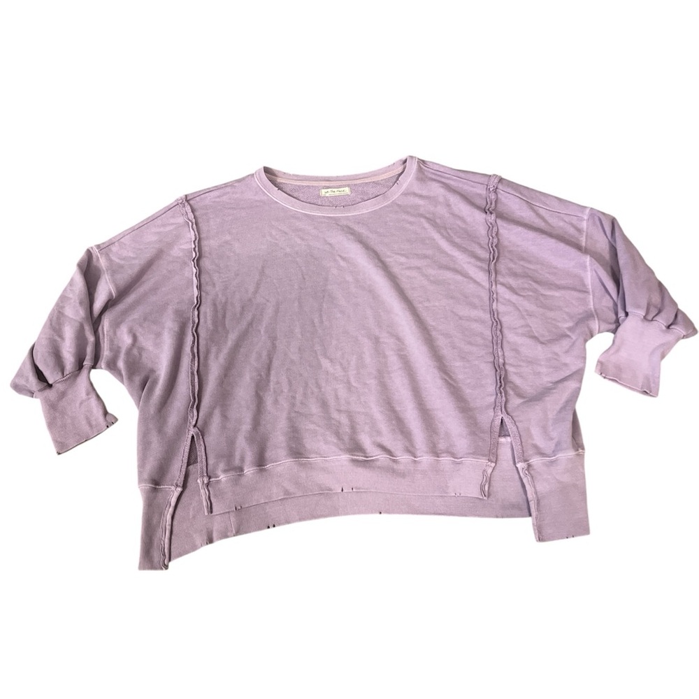 Free People Lilac Camden Sweatshirt